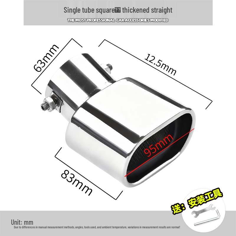 2013-2021 Mitsubishi Outlander Dual-Exhaust System: Dual-Pipe, Single-Outlet for Exhaust Modification