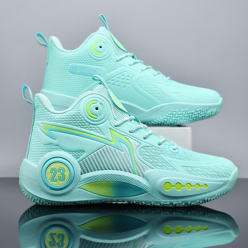 

Большой размер мальчики лето 2025 новый подросток старшие дети дышащая сетка студент уличный спорт баскетбольные кроссовки 45