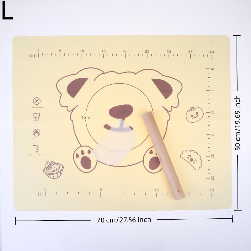 Knetmatte, Verdickte Silikonmatte, Anti-Rutsch-Matte, Pizzateigmatte, Silikon-Backmatte, Backblech, Knetwerkzeug