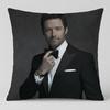 Celebrity Hugh Jackman Cushion Cover Short Plush Cushion Cover Double Sided Print Washable Sofa Pillowcase Home Decor Gift