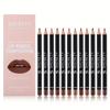 12 Color Matte Lip Liner Set Velvet Soft Fog Long Lasting Nude Lip Pencil