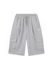 Enbiei Bermuda Cargo Sweatpants Melange Grey