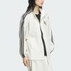 Adidas Dance Jacket Retro Sports Stand Collar Three Stripes Color Block Letter Print Casual Jacket Women Jacket Han-Jade-White JI9768