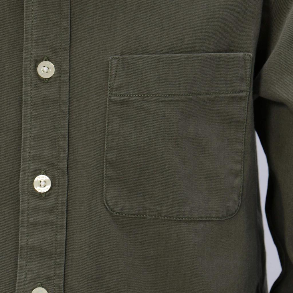 AVIREX Daily Twill Regular Shirts Size 075 Olive 6175109, Small,