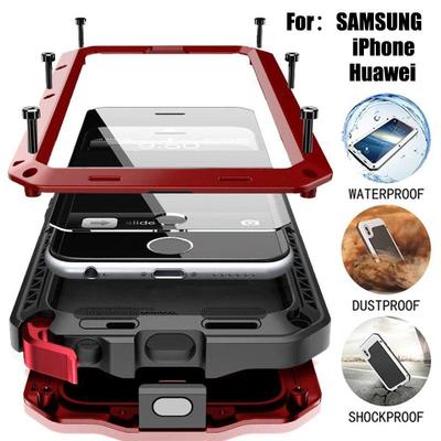 Metal Armor Heavy Duty Protect Outdoor Phone Case for Samsung Galaxy S23 S22 S21 Ultra Plus FE S20 Ultra IPhone 13 12 11 Mini Pro Max XS XR SE 2020