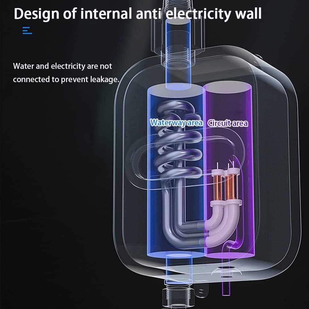 Electric Instant Hot Water Heater Shower Electric Tankless Shower Hot Water Faucet Kitchen Bathroom Instantaneous Water Heater Tap