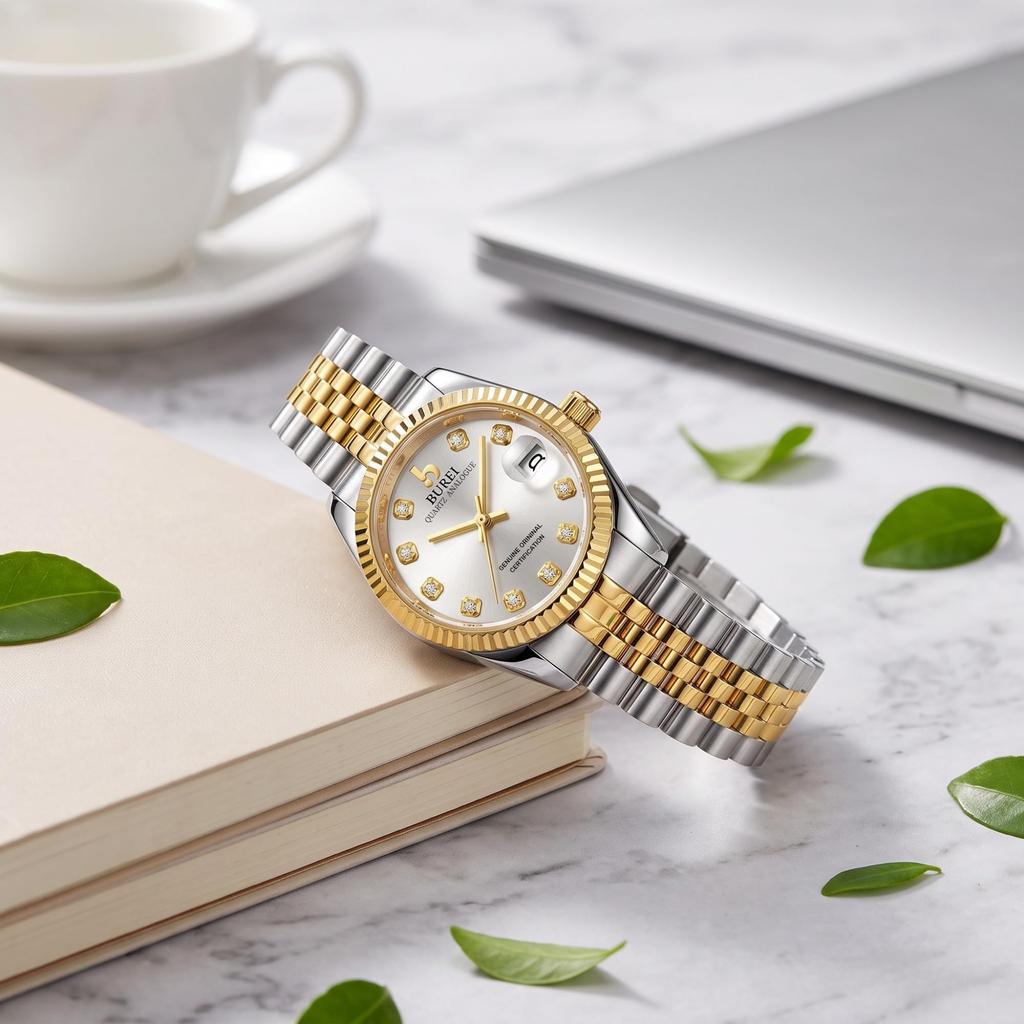 BUREI Women's Analog Waterproof Quartz Watch - Popular and Simple Design