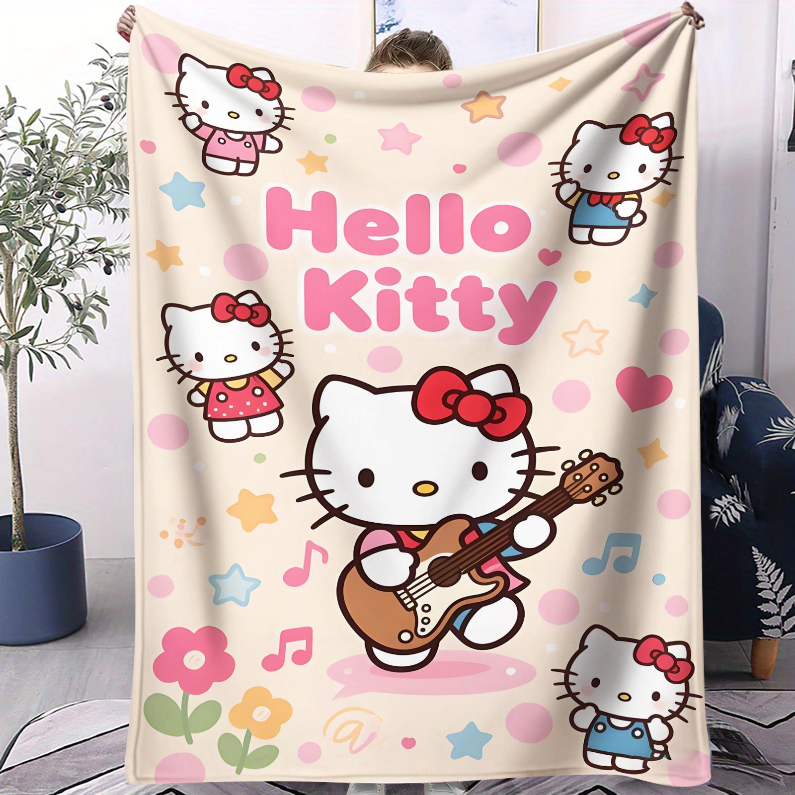 

Sanrio Characters Small Cover Blanket Soft Comfortable All Season Bed Bedroom Dorm Sofa Office Car Lunch Camping Nap Lovely Gift 70x100cm