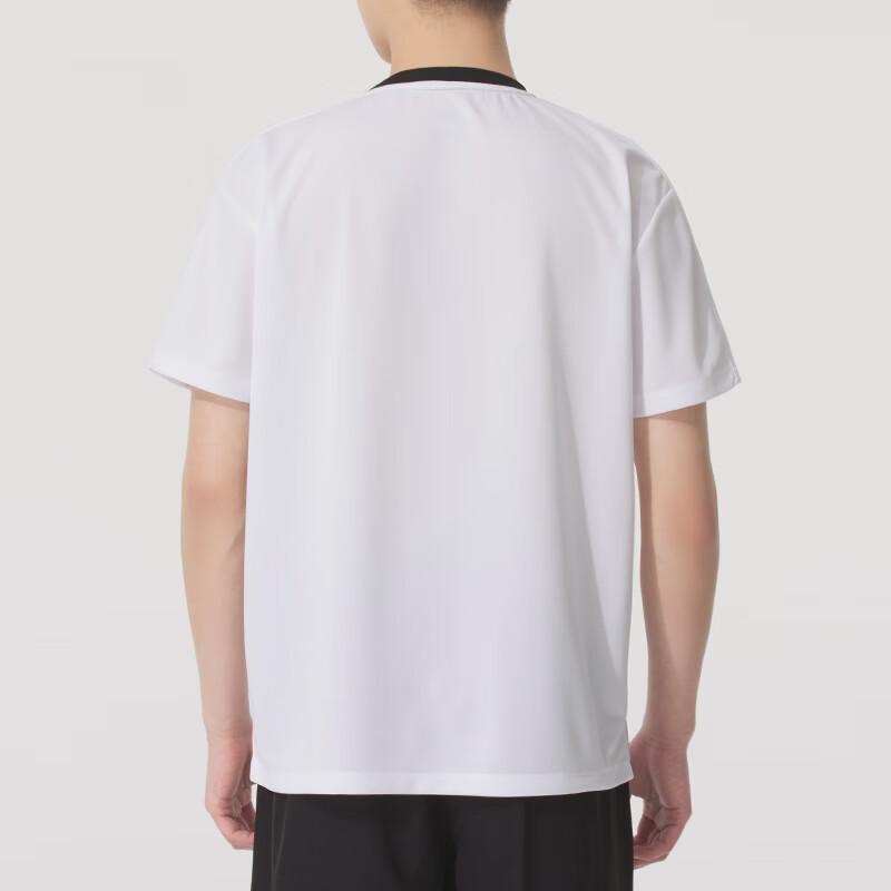 Skechers Fashion Sports Series Comfortable Breathable Pullover Casual Short Sleeve T-Shirt Unisex Tops Bright-White P225U124-0019