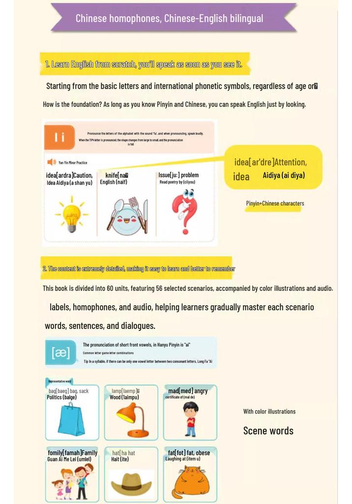 English Self-Study Book: Learn English from Scratch for Teens with Phonetic Translation