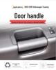 Volkswagen Touareg Black Front Left Driver's Door Handle with Inner Buckle
