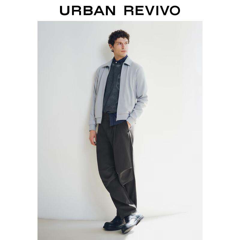 UR 2025 Men s American Workwear Parachute Pleated Wide-leg Pants 34