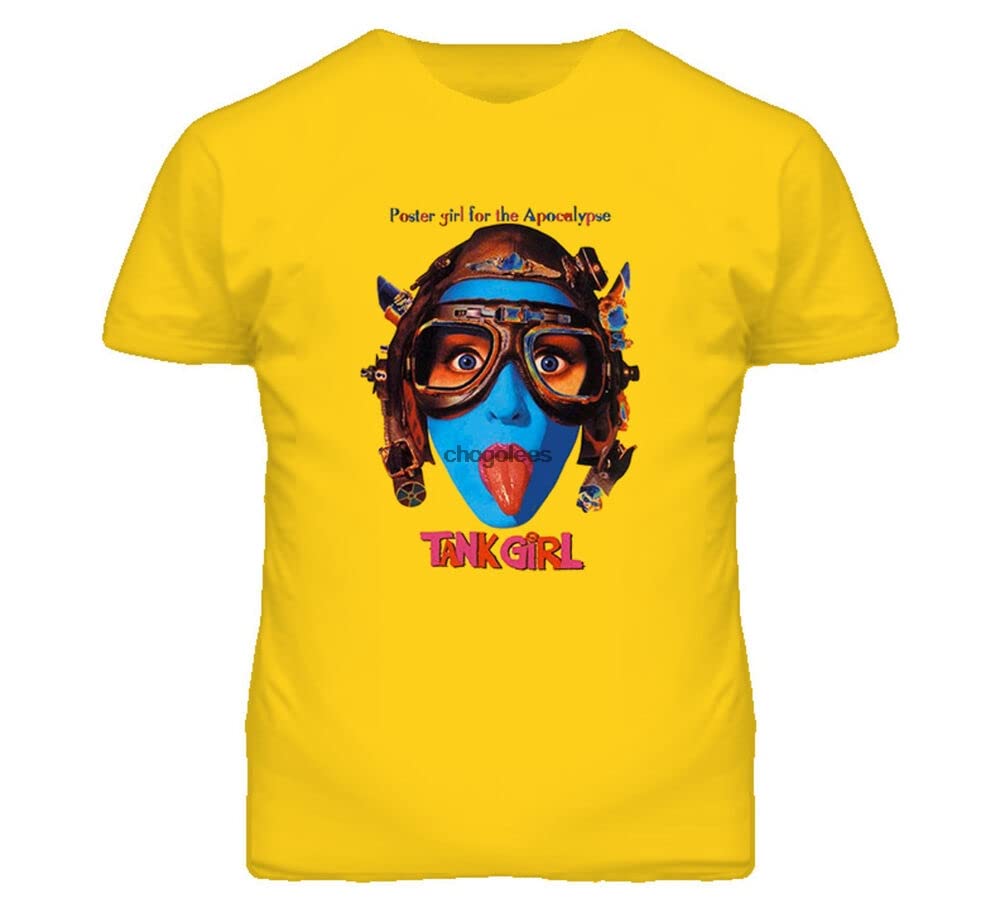 Tank Girl Retro Cult Movie T Shirt 3XL жёлтый
