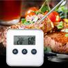Digital Food Thermometer Probe BBQ Meat Water Oil Cooking Temperature Alarm Cooking Timer Kitchen Grill Oven Tester
