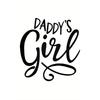 T-shirt da donna con stampa "Daddy's Girl" Casual Girocollo Manica Corta Top alla Moda