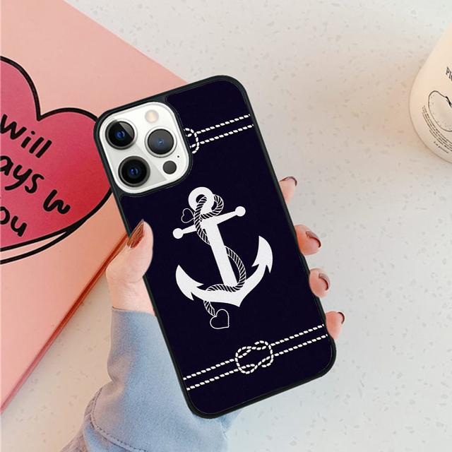 Nautical Anchor Boat Sea Phone Case For iPhone 17 Air 15 16 11 12 13 14 Pro Max Cover For iPhone 17 Air Max Plus Fundas iPhone 13