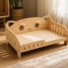 Wooden Pet Sofa Bed Wipe-Clean for Sunny Window Corner