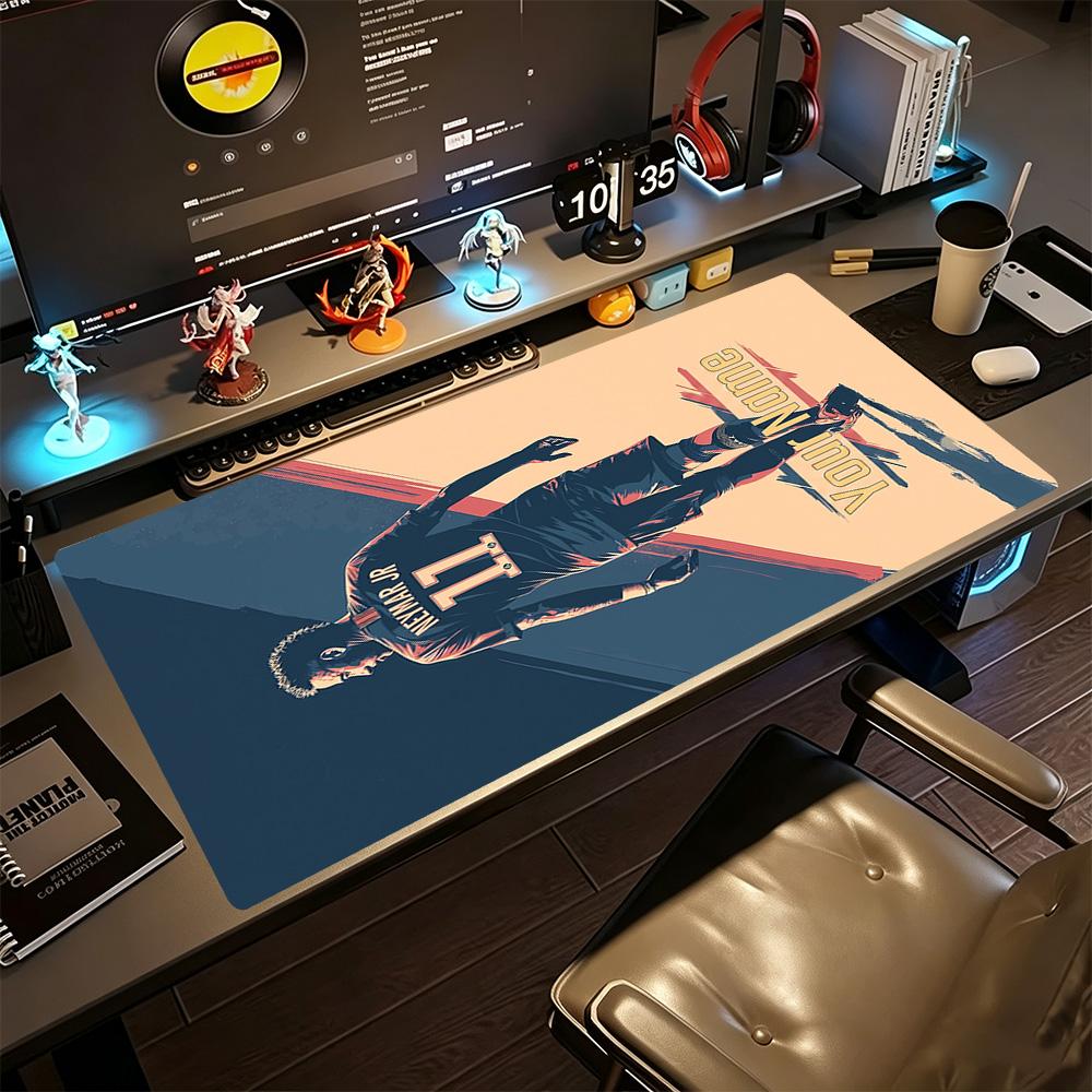 Neymar Dreams Football Legend Customize Text Mouse Pad Gaming Laptop Mouse Pad Study Desk Mat Non-Slip Rubber Bottom