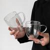 80-450ml Double Wall Coffee Cup Heat Resistant Transparent Water Glasses Whiskey Tea Milk Cups Espresso Shot Glass Drinkware