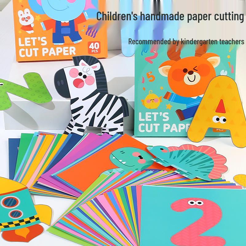 

Children s Educational Paper Cutting Cards: ABCs, Numbers, Animals, Transport