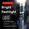 High Strong Power Led Flashlights 2000LM Tactical Torch With Display Light USB Charging Camping Fishing Emergency Zoom Lantern
