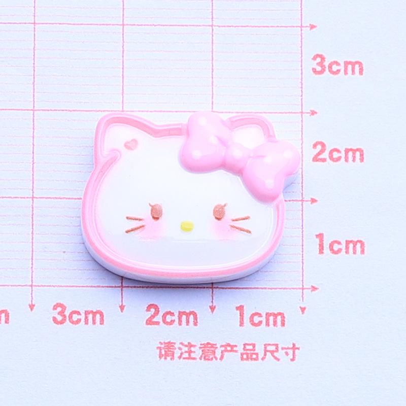 10 Pcs New Mini Kawaii Cartoon Animal Kitten, Rabbit Series Resin Scrapbookdiy Miniature Ornament Accessories A13