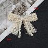 Pearl Bow Shoelace Charms Fashion Decorative Shoe Flower Buckle Trendy Sneaker Accessories for Women's Footwear Decoration