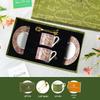 Shangqi Red Leaf Ceramic Coffee Cup & Saucer Set