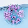 Colorful Long Tail Clip and Paper Clip Set with Four-Grids