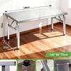 Stainless Steel Folding Table For Home Bbq Kitchen Food Prep Outdoor Bench Table Foldable Dining Table Portable