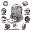 3 In 1 Diaper Bag Backpack Foldable Baby Bed Waterproof Travel Bag with USB Charge Diaper Bag Backpack with Changing Bed 3 Types
