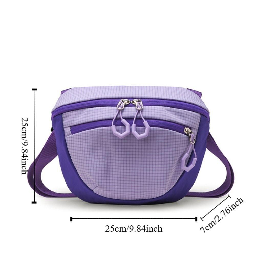 Sports Nylon Shoulder Bag Solid Color Mobile Phone Pack Quick-dry Casual Crossbody Bag  Daily