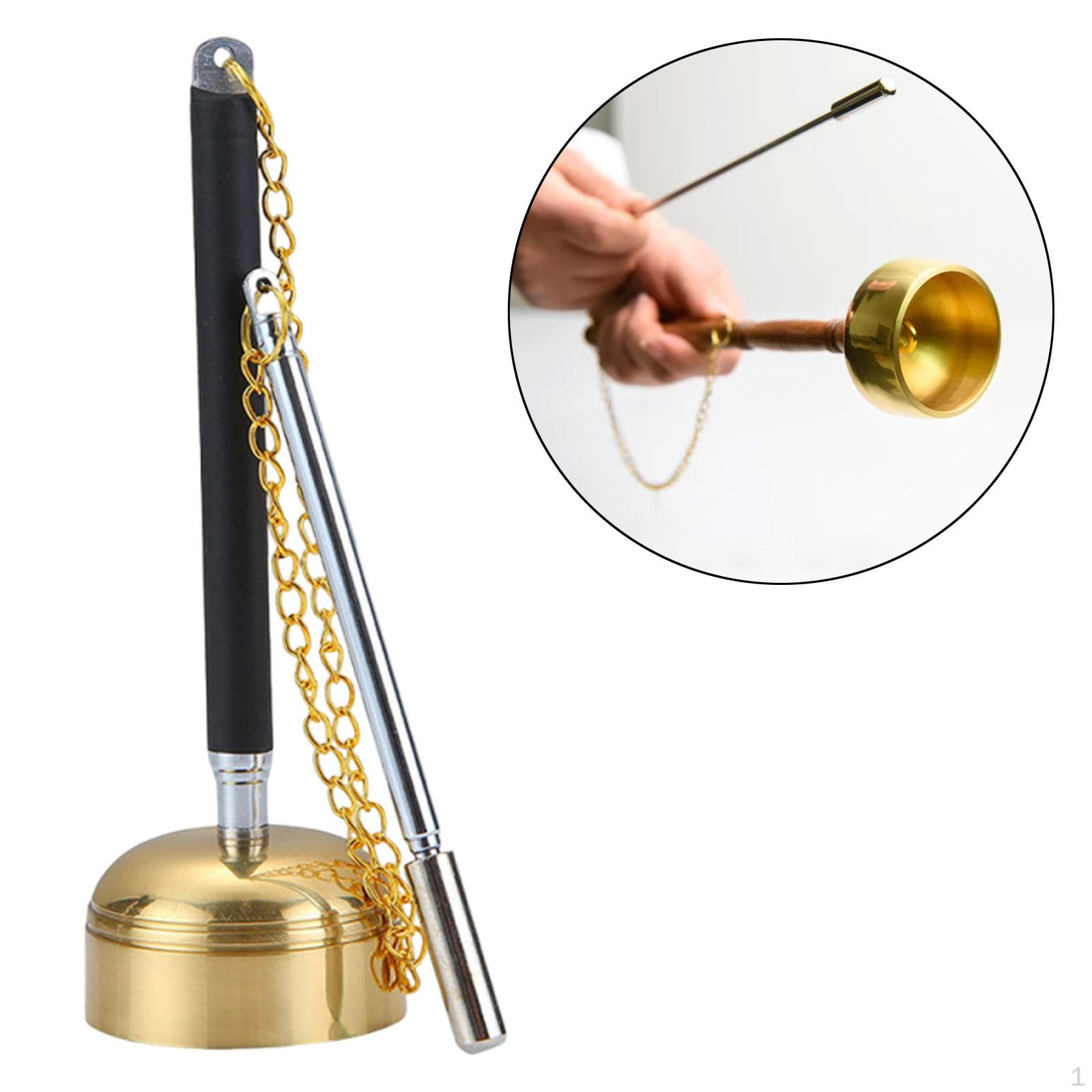 

Bell, for Meditation And Versatile Decoration, Portable Collectible, Buddhist Chanting. 5cmx5cmx15.5cm