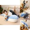 Adorable Plush Whale Shark Dolphin Stuffed Animal Pillow Cozy Soft Toy 1 Meter