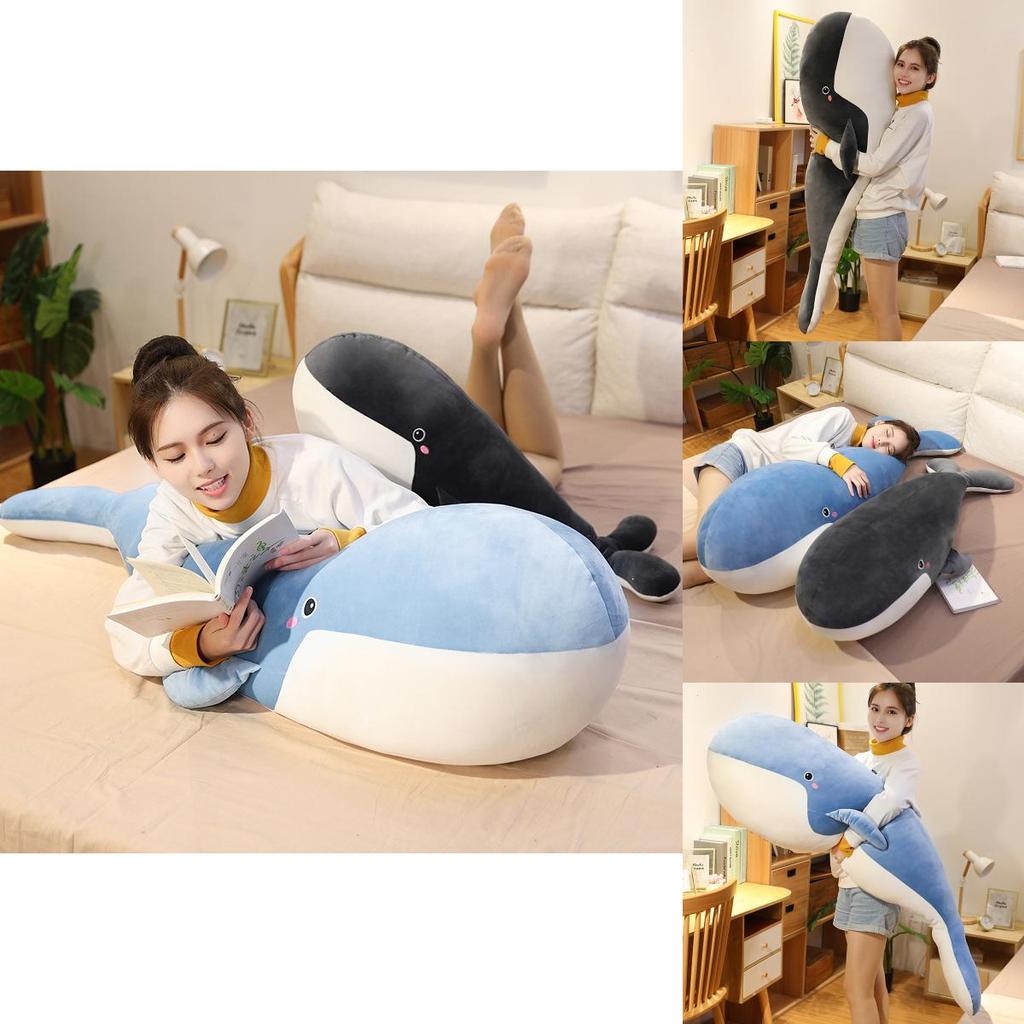 Adorable Plush Whale Shark Dolphin Stuffed Animal Pillow Cozy Soft Toy 1 Meter