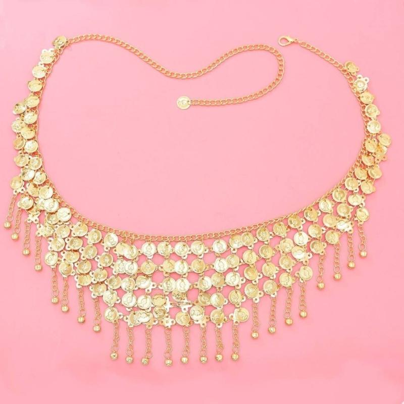 Adjustable Length Tassels Waist Chain Blings Body Chain Decorative Body Chain for Traditional Chinese Attires