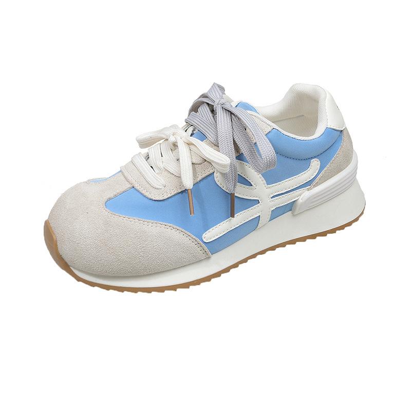 Ugly Cute German Training Shoes Women's 2025 New Student Inner Height Increase Casual Board Shoes Color Matching Sports Retro Forrest Gump