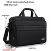 Unisex Water-Resistant Oxford 15.6" Laptop Briefcase - Large Capacity Business Handbag with Shoulder Strap