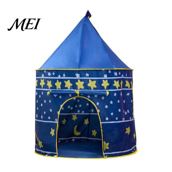 Indoor Playhouse for Kids Castle Tent, Princess Girls, Outdoor Easy Setup Imaginative Play Tent Game with Star Moon Design, Birthday Gift Toddlers D