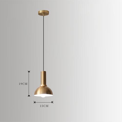 Nordic Minimalist Golden Pendant Lamp Restaurant Bar Creative Living Room Bedroom Bedside Light Led Personality Small Chandelier