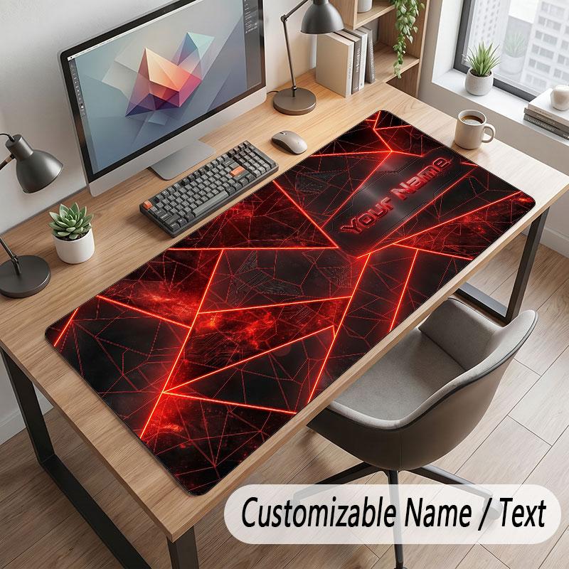Neonowy Kolorowy Motyw Spersonalizowana Podkładka pod Mysz Personalizowany Nadruk Imię Tekst Mata na Biurko do Domowego Biura Dekoracja Stołu