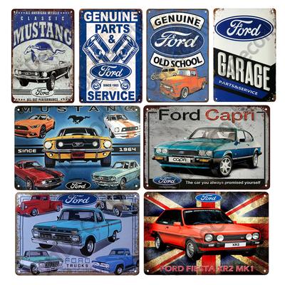 Retro Automarke Metallschild Garage Bar Blechschild Metall Wandplaketten Dekor Vintage Shabby Crafts Blechschild Poster Pin Up Schilder