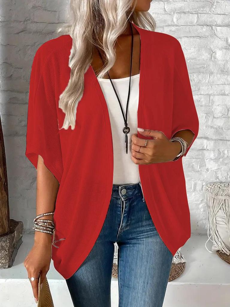 2025 Plus Size European and American Women's Long-Sleeve Casual Knitted Dress