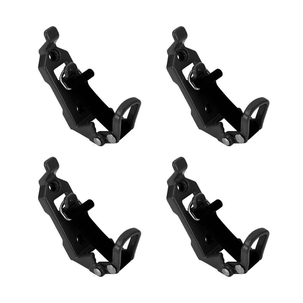 4 Sets Roof Rack Shovel Mount Heavy Duty Multipurpose Metal Rubber Clamp Mounting Bracket for Roof Rack Boats Tool