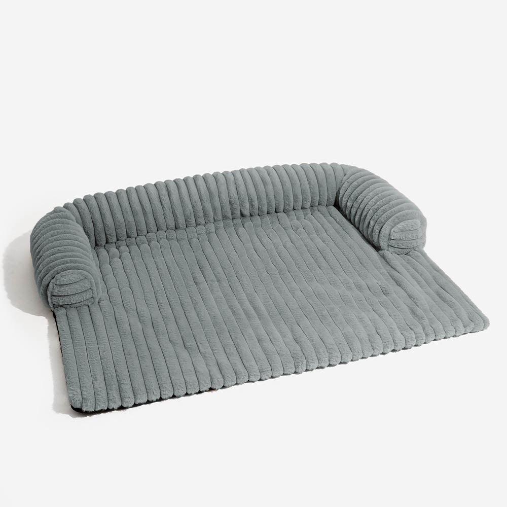 Custom Plush Pet Sofa Bed with Bolster Armrests Washable Anti-Slip PP Cotton Filled for Cats & Small Dogs Colors
