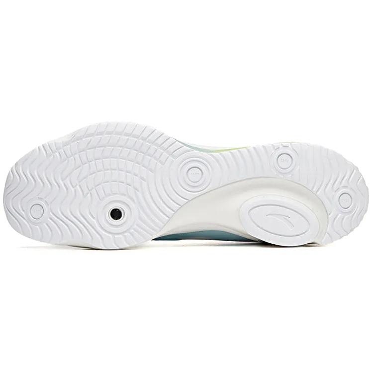 Anta Sports Cushioning Breathable Abrasion Resistant Coverage Slip Resistant Low top Running Shoes Men's White Green (Unisex) Running Shoes