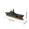 Aquarium Decor Artificial Decorative Resin Sunken Ship Saltwater Tank Ornaments For Home Apartment Office Study Living Room
