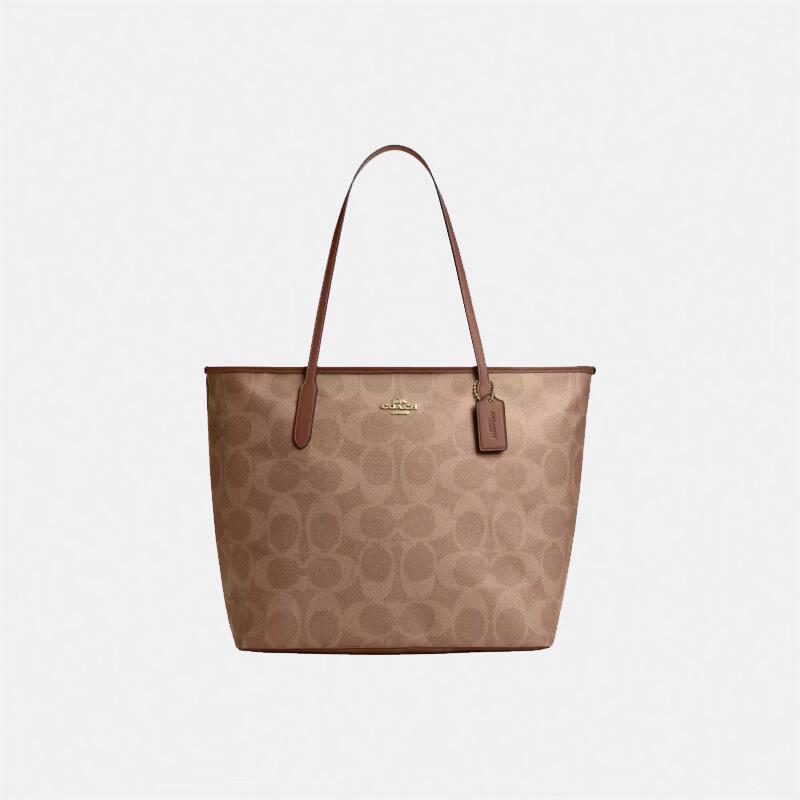 COACH City 36 Brand Print Tote Shoulder Bag