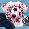 Boys 3D Graphic Football T Shirt Tee Short Sleeve 3D Print Summer Spring Active Sports Fashion Polyester Kids 3-12 Years