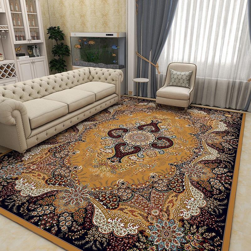 Retro European and American Style Carpet Living Room Coffee Table Carpet Indoor Bed End Carpet Persian Stylelarge Area